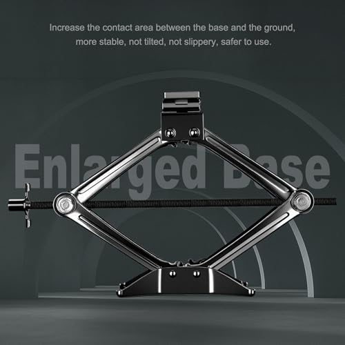 SPECILITE Scissor Jack, 2.5T(5512 Lbs), High-Strength Car Jack & Stand Kit with Rubber Pad, Tire Changing Kit with Ratchet Handle&Lug Wrench, Universal Vehicle Emergency Set for Various Models Black - color: Black