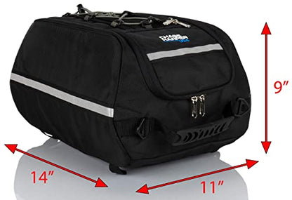Chase Harper USA 4000 Aeropac Tail Trunk - Water-Resistant, Tear-Resistant, Industrial Grade Ballistic Nylon with Adjustable Bungee Mounting System for Universal Fit