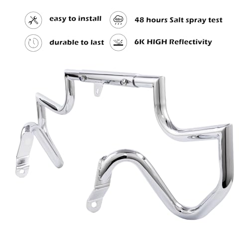 Kinglemc Crash Bar Engine Guard Highway Freeway Bar for Harley V-Rod Vrod Night Rod Muscle VRSC VRSCF VRSCA (Chrome) - color: Chrome
