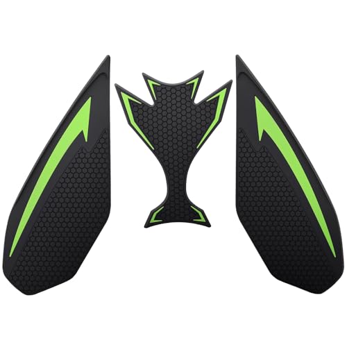 Motorcycle Ninja650 Z650 Fuel Tank Traction Pad Side Gas Knee Grip Protective Sticker Protector (for Kawasaki Vehicle) Years 2018 to 2025 (Green) - color: Green