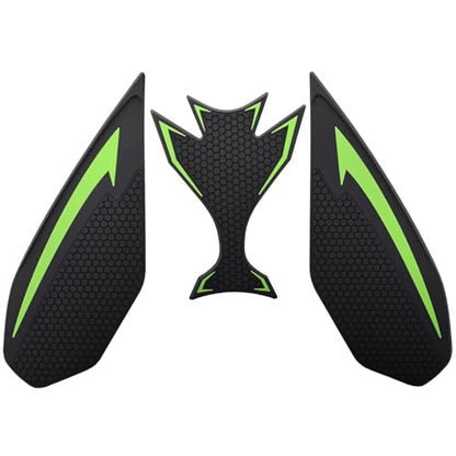 Motorcycle Ninja650 Z650 Fuel Tank Traction Pad Side Gas Knee Grip Protective Sticker Protector (for Kawasaki Vehicle) Years 2018 to 2025 (Green) - color: Green