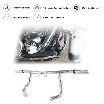 Kinglemc Flat-Out Crash Bar Engine Guard Highway Freeway Bar for Harley Davidson Road King Street Glide Road Glide Touring 2014-2025 (Chrome) - color: Chrome, size: 2014-2025 All Touring Models