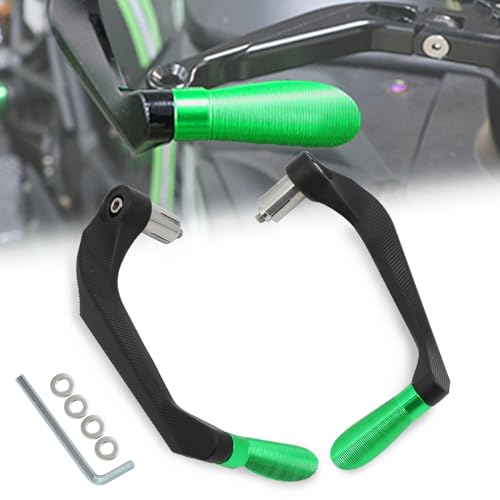 CHIFUN 7/8" Motorcycle Brake Clutch Lever Guard Protector Universal Aluminum Hand Guard Replacement for Yamaha Kawasaki Suzuki Honda Ducati BMW Motorbike Scooters Mountain Bikes(Green) - color: Green
