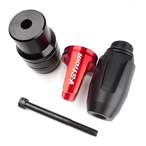 For SUZUKI V-Strom 250 650 1000 DL250 DL650 DL1000/V-Strom1000/XT Motorcycle CNC Aluminum Frame Crash Pad Exhaust Sliders Crash Protector slider - color: red