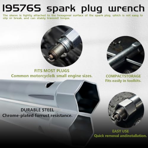 19576S Spark Plug Wrench 8-Inch Substitut For Bri-ggs & Stra-tton 19374S/19374/690966/19576