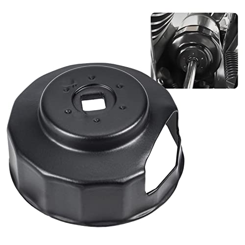 Motorcycle Oil Filter Cap Wrench Tool Compatible with Harley Davidson 1984-2023 Spin-on Oil Filters, Twin Cam Models with 76 x 14 Flutes