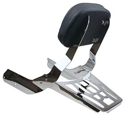 YHMOTO Passenger Sissybar Backrest with Luggage Rack Fits for Honda VTX 1300 1800 N/R/S Models 2002-2008 (Chrome) - size: Chrome