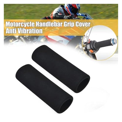Motorcycle Handlebar Cover Slip-on Anti Vibration Comfort Handlebar Grip Sleeve Foam Anti-Slip Moto Handle Levers Grips Gripss Handlebars