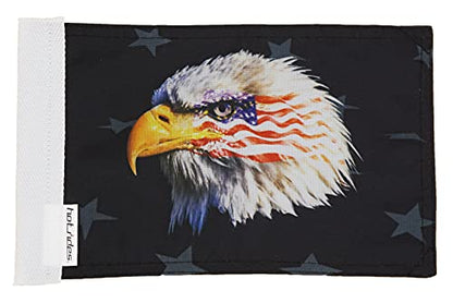 Durable Motorcycle Flag Bald Eagle 6 x 9 Inch - color: Bald Eagle, size: 6X9