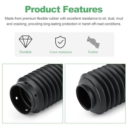 Motorcycle Fork Gaiter Boot 51611-MN1-671ZD Fit Honda 1997-08 & 2018-21 XR650L