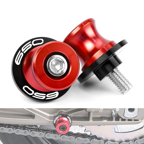 Motorcycle Swing Arm Spools M8 Paddock Slider Stand Bobbins For Z650 RS EX650 Ninja 650KRT 650R Vulcan S 650 VN650 Versys650cc KLE650 2026 2025 2024 Swingarm Spool Accessories (Red) - color: Red