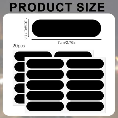 20pcs Motorcycle Helmet Reflective Stickers, High Visibility Black Safety Reflective Waterproof Decals Tapes Night Riding Safety Stickers Accessories for Motorcycle Bike Scooter Strollers Helmets