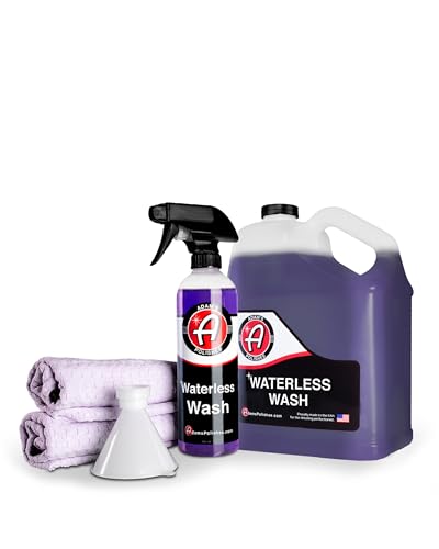 Adam's Polishes Waterless Car Wash Kit - Car Cleaning Supplies for Car Detailing | Safe Ultra Slick Lubricating Formula for Car, Boat, Motorcycle, RV | No Garden Hose, Wash Soap or Foam Cannon Needed - size: Kit