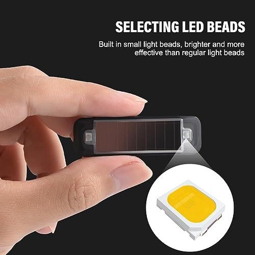 2Pack Solar Warning Lamp,WONFAST Waterproof Mini LED Solar Car Flashing Alarm Safety Lamp Bar Emergency Security Strobe Light for Bike Motorcycles SUV Truck Vehicle Night Driving (Green) - color: Green
