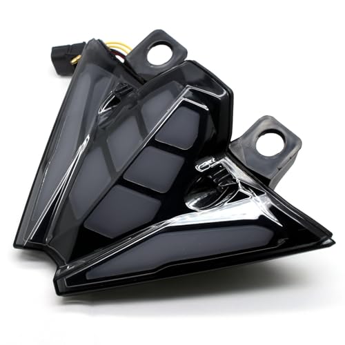 MZS Motorcycle LED Tail Light Compatible with EX 500 EX500 Z500 2024-2025, Integrated Turn Signal Blinker Running Brake Taillight Accessories Smoke - size: EX500/Z500