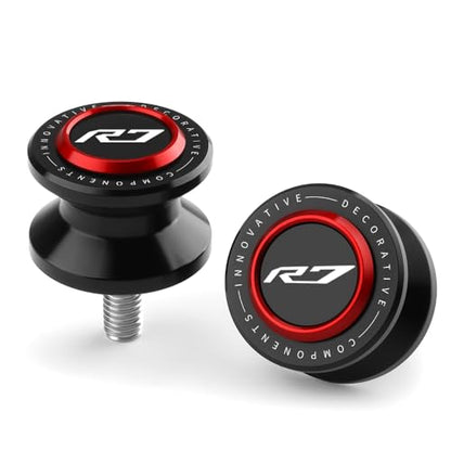M6 Motorcycle Swingarm Spools Slider Compatible With YAMAHA YZF R7 2021 2022 2023 2024 2025 2026 | Swing Arm Stand Bobbins Screws YZF-R7 YZFR7 Accessories (black-3) - color: black-3