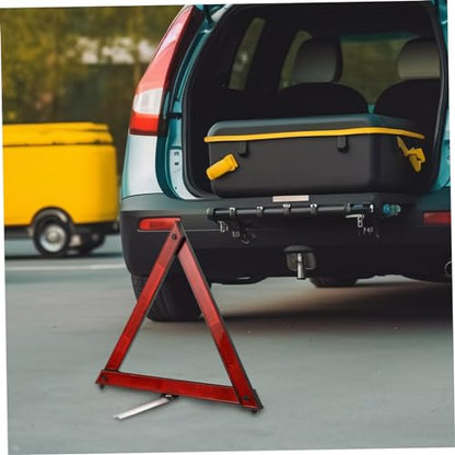3pcs Reflective Emergency Triangle Reflectors for Vehicles High Visibility Roadside Warning Triangles Essential Traffic Safety Tools for Nighttime Use