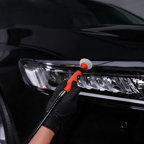 SPTA Gray Light Cut & Finish Drum Pad with 1/8" Shank, 5Pcs Gray Flexible Shaft Drum Polishing Pad Set,Mini Car Detailing Pads for Small Area for Flexible Shaft & Drill Attachment -PT113-5 - color: 5Pcs Gray T40 Light Cut & Fnish Drum Pad, style: Flat Pad