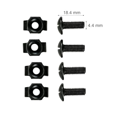 ATAIRSOFT 4 Points Helmet Accessory Retention System Chin Strap with Bolts and Screws for Fast Tactical Airsoft MICH IBH Helmet (Mich DE)