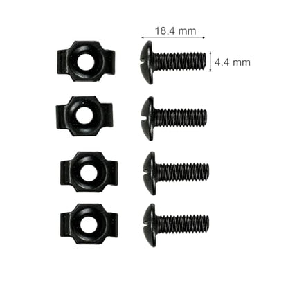 ATAIRSOFT 4 Points Helmet Accessory Retention System Chin Strap with Bolts and Screws for Fast Tactical Airsoft MICH IBH Helmet (Mich DE)
