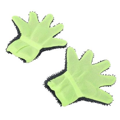 VBESTLIFE 5 Finger Car Wash Mitts, Double Sided Chenille Microfiber Cleaning Gloves for Auto Detailing Trucks Motorcycles Boats