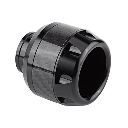 Motorcycle Frame Sliders, 1 Pair Carbon Fiber Crash Protection for Front Fork Guard Compatible with Universal Fitment (Black)