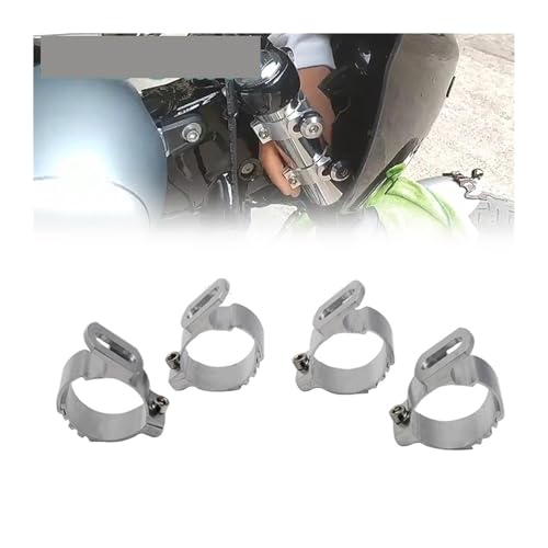 1 Set Motorcycle Quarter Headlight Fairing Windshield 35-50mm 45mm 49mm Fork Clamp Mount Compatible with Sportster XL 883 1200 - size: 35-45mm