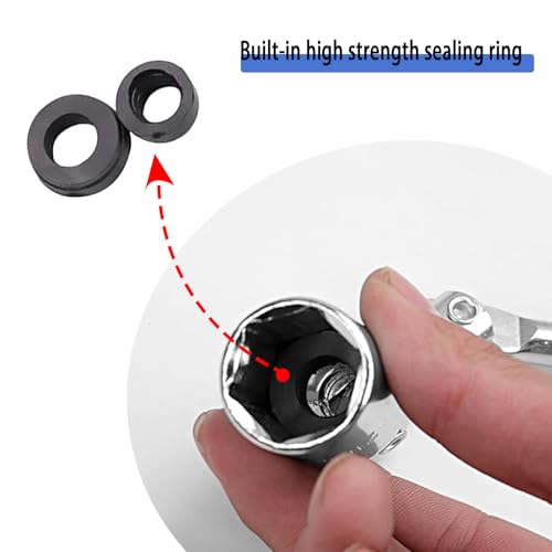 Spark Plug Removal Tool, Spark Plug Tool, Spark Plug Socket Wrench, Car Accessories 16mm (5/8") & 21mm (13/16") Remover Installer Tool Kit, Universal T-Handle Spark Plug Wrench for Lawn Mower