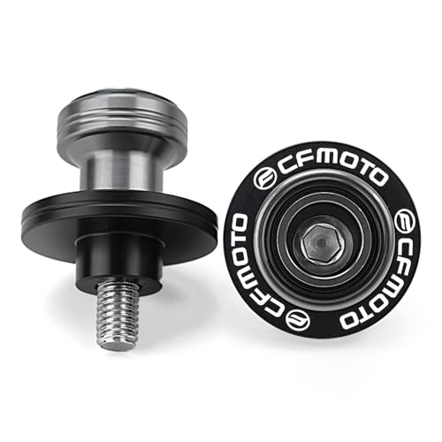Compatible with CFMOTO Ibex450 Ibex800 300SS 450SS 450NK 450CLC 675SS 675NK 750SS 800NK Motorcycle CNC Swingarm Spools Sliders Stand Screw Paddock Bobbins (Black) - color: Black