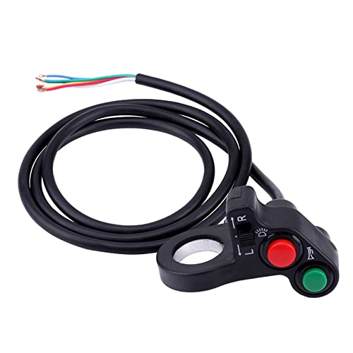 Handlebar Switch, Motorcycle Turn Switch Headlight Turn Light Horn On Off Push Button Motorcycle Handlebar Switch for Motorcycle with 22mm/(7/8inch) Handlebar