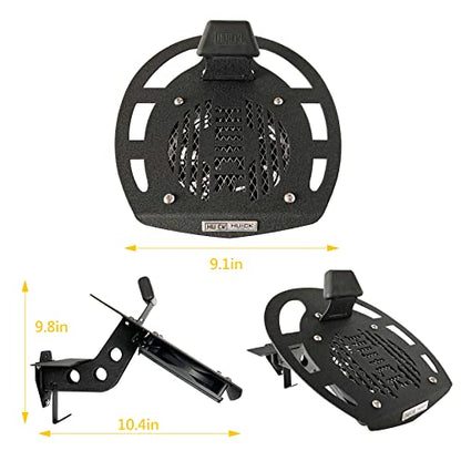 HUCK Helmet Dryer Helmet Holder Display Stand Wall Mount Hanger Rack with Ventilation Fan for Motorbike Helmets, Racing Suit, Gloves (Ventilated, USB Connector, Black)