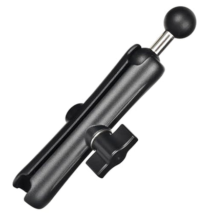 VAUBORTTI 1" Double Socket Arm with Dual Ball Adapter, Aluminum Alloy Extension Arm for RAM B Size, Fits Motorcycle Phone Mount, Tablet Holder, GPS, Fish Finder, Boat,Car,UTV