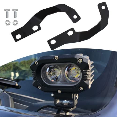 4Runner Ditch Hood Light Bracket for Mounting Auxiliary Off-Road LED Pod Light Hood Brackets Compatible with 2010-2022 Toyota 4Runner - size: For 4Runner 2010+