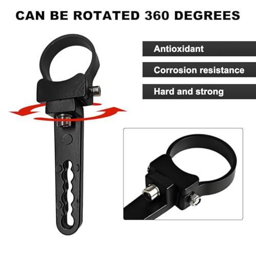 Wevdn 2 PCS Roll Cage Clamps LED Bracket, 360 Adjustable Mount for 1.75'' Roll Cage Bull Bars, Light Mount for Cars Trucks ATV UTV, Car Accessories