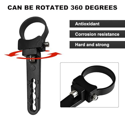 Wevdn 2 PCS Roll Cage Clamps LED Bracket, 360 Adjustable Mount for 1.75'' Roll Cage Bull Bars, Light Mount for Cars Trucks ATV UTV, Car Accessories