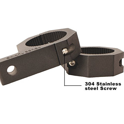 Roll Bar Mount Clamp, 2.0 in Tube Clamp for Light Bar (2 Pcs) - size: 2.0"