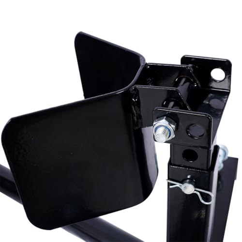 Motorcycle Wheel Chock Stand, Heavy Duty Front Wheel Stand for 17"-21" Tires, Steel Motorcycle Wheel Chock with Safety Lock, Front Tire Holder for Trailer Transport, Storage & Maintenance