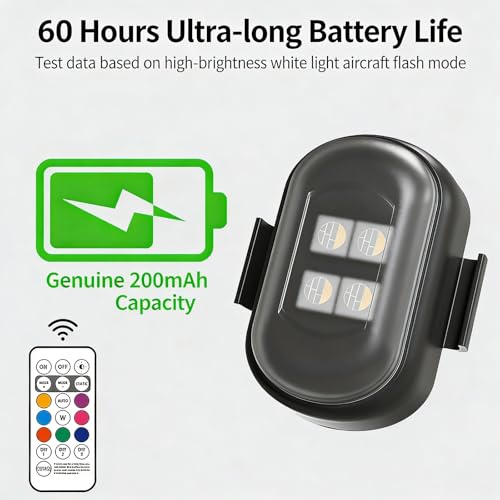 Motorcycle LED Safe Flashing Light Watertight ABS High for Day Night Anti Shock Bike Indication Light - color: B