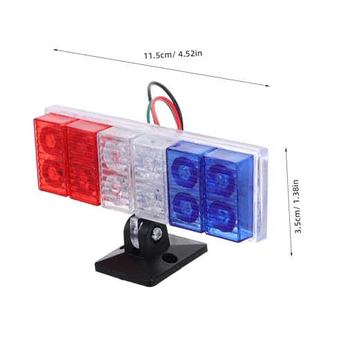 ABOOFAN LED Strobe Light for Motorcycle Car Emergency Warning Tail Lamp Dual Flash Compatibility for Motorcycles Vehicles Easy Installation Durable Reliable