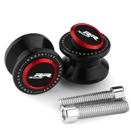 Motorcycle M8 Swingarm Spools Slider Compatible With BMW S1000RR 2009-2020 2021 2022 2023 2024 2025 | Swing Arm Stand Screws Bobbins S 1000RR 1000 RR S1KRR Accessories (black-1) - color: black-1