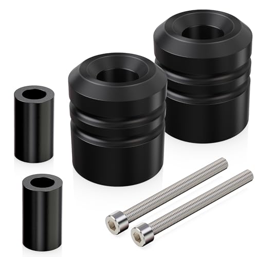MZS Motorcycle Frame Sliders POM Compatible with GSXS 1000 GSXS1000 2015-2026 / GSXS750 GSX-S 750 2017-2023, Falling Crash Protector Guards Engine Fairing Protection No Cut Kits Black - size: GSXS 1000 / GSXS750
