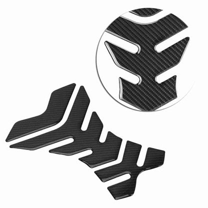 Carbon Fiber Pad Protector Motorcycle Gas Sticker Protector Decals Universal Motorcycle Tank Sticker Fuel Tank Protector Fit for Dukadi Aprilla Black