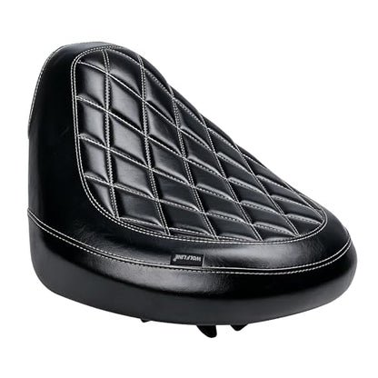 Motorcycle Rider Comfort Seat Fit for CMX1100 Rebel 1100 2021 2022 2023 2024 2025 2026, Leather Front Driver Saddle Solo Cushion Pad, Black w/Gray Stitching - color: Front - Black-B