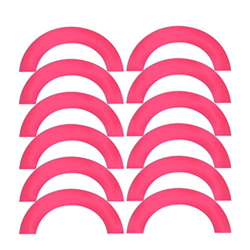 Customizable Reflective Helmet Strips - Reflective Tape Stickers for Hardhats Safety - Waterproof High Visibility Stickers 12pc - color: Pink Arc