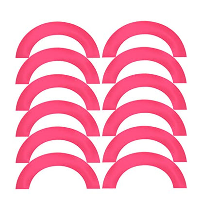 Customizable Reflective Helmet Strips - Reflective Tape Stickers for Hardhats Safety - Waterproof High Visibility Stickers 12pc - color: Pink Arc
