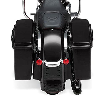 XMT-MOTO Hard Saddlebags Saddle bags for Harley 1994-2013 Touring models road glide, road king, ultra, street glide, electra glide and 1984-2017 Softail models,BLACK - color: BLACK/Chrome Latches, size: Standard