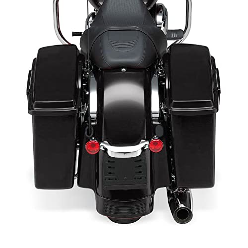 XMT-MOTO Hard Saddlebags Saddle bags for Harley 1994-2013 Touring models road glide, road king, ultra, street glide, electra glide and 1984-2017 Softail models,ALL BLACK - color: Gloss Black/black Latches, size: Standard