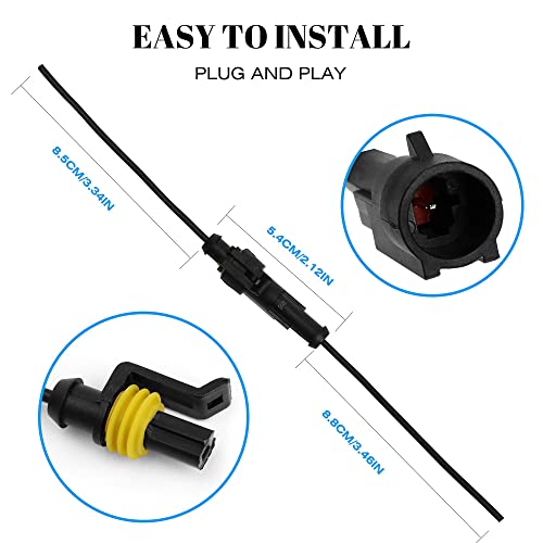1 Pin Connector Waterproof Connector Plug,Male and Female Way Wire Suitable for car Truck, Boat and Other Wire Connection 10 Pack - size: 1 PIN