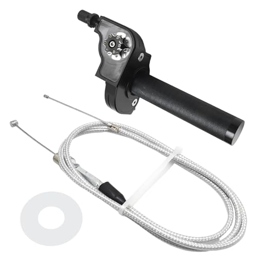7/8" 22mm CNC Aluminum Throttle Grip, Reliable Throttle Cable, Universal Quick Twister Assembly, Suitable for Dirt and Mini Bikes 49CC-125CC
