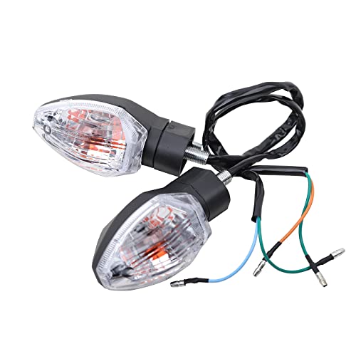 mokuo Motorcycle Front Turn Singal Assemblies Compatible with Honda Grom Msx 125 SF,12V 5W Halogen Lamp Light - color: Front